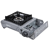 Плитка газовая NISUS портативная в кейсе, горелка латунная, ветрозащита (N-MS-2900HCBW) Плитка газовая NISUS портативная в кейсе, горелка латунная, ветрозащита (N-MS-2900HCBW)