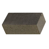  Кирпич бетонный лицевой полнотелый угловой Черный перец 250х120х88мм М-150 /АЛОМ 