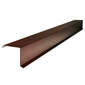 Планка торцевая обычная 0,4х95х120 L=2м (RAL 8017 Шоколадно-коричневый) Планка торцевая обычная 0,4х95х120 L=2м (RAL 8017 Шоколадно-коричневый)