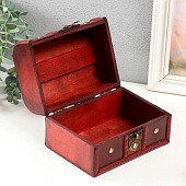 Набор шкатулок для украшений дерево Ромб 2 шт коричнево-красная 9932831 Набор шкатулок для украшений дерево Ромб 2 шт коричнево-красная 9932831