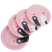 Набор бумажных тарелок 8 шт. "My love yummy" (180 мм) Набор бумажных тарелок 8 шт. "My love yummy" (180 мм)