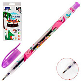  Ручки гелевые 6 цветов Mazari Jungle, с блестками, ароматизированные, 0,9 мм, М-5426-6 