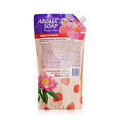  Мыло жидкое Aroma soap Малина и пион 1000мл 