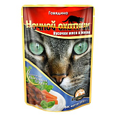  Влажный корм для кошек Ночной охотник желе Говядина 100г 