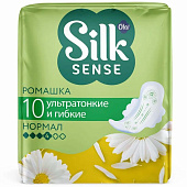 Гигиенические прокладки Ola Silk Sense Ultra Normal Ромашка 10шт Гигиенические прокладки Ola Silk Sense Ultra Normal Ромашка 10шт