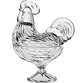 Доза Crystal Bohemia "Петух" 21,5см БПХ232 Доза Crystal Bohemia "Петух" 21,5см БПХ232