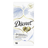  Ежедневные гигиенические прокладки  DISCREET Skin Love Multiform Single 18шт 