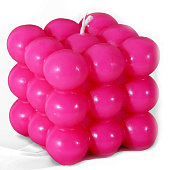  Свеча "Облако", розовая, 6 х 6 см, 7755672 