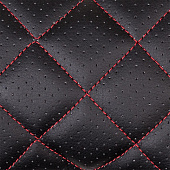 Подушка на подголовник SKYWAY 30х23 кожа иск. перф. Черная (строчка Красная) Подушка на подголовник SKYWAY 30х23 кожа иск. перф. Черная (строчка Красная)