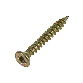 Саморезы универсальные желтые ШУж 2,5х20мм, потайная голова, 25шт Саморезы универсальные желтые ШУж 2,5х20мм, потайная голова, 25шт