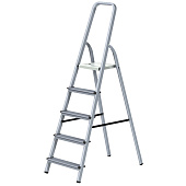 Стремянка алюминиевая 5 ступеней, высота платформы 102см, макс. нагр. 150кг., Сибртех Стремянка алюминиевая 5 ступеней, высота платформы 102см, макс. нагр. 150кг., Сибртех