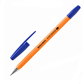 Ручки шариковые BRAUBERG "M-500 ORANGE", НАБОР 4 шт., СИНИЕ, узел 0,7мм, линия 0,35мм, 143950
