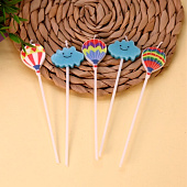 Набор свечей "Шары и облака", 5 в 1 Набор свечей "Шары и облака", 5 в 1