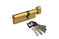Цилиндр ключ/вертушка МЦ-90 (55-35в) ЛПУВ УК-90 (латунь/золото) перф.кл. Нора-М Цилиндр ключ/вертушка МЦ-90 (55-35в) ЛПУВ УК-90 (латунь/золото) перф.кл. Нора-М
