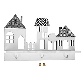 Ключница настенная с полкой Домики, 3956900 Ключница настенная с полкой Домики, 3956900