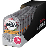 Влажный корм AlphaPet WOW Superpremium для кошек 80г (211005) индейка в соусе стерилиз.