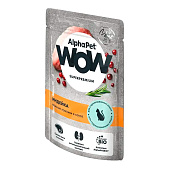 Влажный корм AlphaPet WOW Superpremium для кошек 85г цыпленок в соусе (215005)
