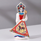 Сувенир Кукла с балалайкой, 12 см, керамика, 4748724 Сувенир Кукла с балалайкой, 12 см, керамика, 4748724