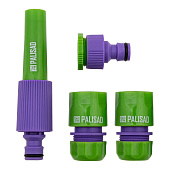 Набор для подключения шланга 1/2" (распылитель, 3 адаптера к распылителю)// PALISAD , 65176 Набор для подключения шланга 1/2" (распылитель, 3 адаптера к распылителю)// PALISAD , 65176