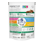 Сухой корм PERFECT FIT для стерилизованных кошек с говядина 650г