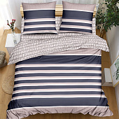  Комплект постельного белья Amore Mio BZ QR Bamboo, евро, эко коттон, наволочки 70х70 см 