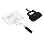  Решетка-гриль GRILLBOOM хром. 56х(23х30х4) см, веер 20х30 см 104-005 