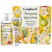  Подарочный набор Compliment Энергия фруктов №1141 жен. (мыло 320 + крем для рук 100) 