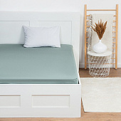  Простыня 220х240 Этель цв.серо-зеленый, 100% хлопок, бязь, 9046093 