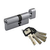 Цилиндр ключ/вертушка МЦ-70 (40-30в) ЛПУВ-70 (хром) перф.кл. Нора-М Цилиндр ключ/вертушка МЦ-70 (40-30в) ЛПУВ-70 (хром) перф.кл. Нора-М