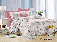  Комплект постельного белья Satin collection Грандесса, 2 сп., наволочки 70х70 см, микросатин, 2138 