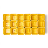 Набор для рассады: стаканы по 200 мл, поддон 36,5х17 см,Greengo Набор для рассады: стаканы по 200 мл, поддон 36,5х17 см,Greengo