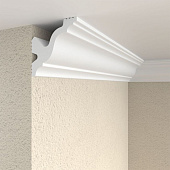  Плинтус потолочный экструд 2м 07523Е 53х53х75 бел д/натяжн потолка / Формат 