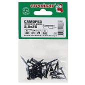 Саморезы гипсокартон-дерево ШСГД 3,5х25мм, фосфатированные 30шт Саморезы гипсокартон-дерево ШСГД 3,5х25мм, фосфатированные 30шт