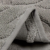  Полотенце махровое 50х90 см, жаккард, серое, П-95 