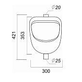 Писсуар Орион Sanita Писсуар Орион Sanita
