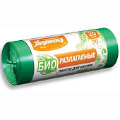 Пакеты для мусора ХОЗЯЮШКА Мила 20л 20шт биоразлагаемые в рулоне 07024 Пакеты для мусора ХОЗЯЮШКА Мила 20л 20шт биоразлагаемые в рулоне 07024
