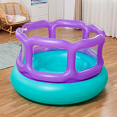 Батут Bestway игровой Laugh'n Leap 152x152x84см, 4 колышка, запл д/ремонта, до 55кг, 3+ арт.52646 Код272072 Батут Bestway игровой Laugh'n Leap 152x152x84см, 4 колышка, запл д/ремонта, до 55кг, 3+ арт.52646 Код272072