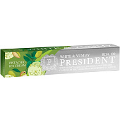 Зубная паста PresiDent White&Yummy Фисташковое мороженое с мятой 75мл Зубная паста PresiDent White&Yummy Фисташковое мороженое с мятой 75мл