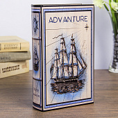  Сейф-книга дерево Морское приключение кожзам 21х13х5 см 3622222 