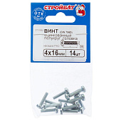 Винт оцинк.пкр. DIN 7985 М 4х16 (14шт) Винт оцинк.пкр. DIN 7985 М 4х16 (14шт)