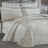 Комплект постельного белья EFOR SATIN KREM с одеялом кремовый евро Комплект постельного белья EFOR SATIN KREM с одеялом кремовый евро