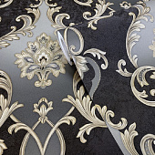  Обои 1.06х10м Виктория арт. 4250-9 Черный /МОФ 