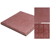 Полимер-песчанная плитка "Калифорния" 330х330х25, шоколад Полимер-песчанная плитка "Калифорния" 330х330х25, шоколад