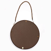 Зеркало настенное круг d28(±1)см на канате пластик золото 7314229 Зеркало настенное круг d28(±1)см на канате пластик золото 7314229