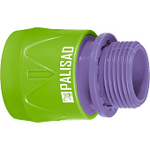 Соединитель пластмассовый быстросъемный, внешняя резьба 3/4"// PALISAD , 66175 Соединитель пластмассовый быстросъемный, внешняя резьба 3/4"// PALISAD , 66175