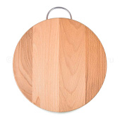 Доска разделочная, круглая, малая со скобой d250, 03-3
