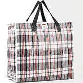 Сумка хозяйственная на молнии, 29 л, цвет чёрный/белый Сумка хозяйственная на молнии, 29 л, цвет чёрный/белый