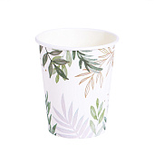  Набор бумажной посуды "Природа", 6 стаканов, 6 тарелок   6923714 