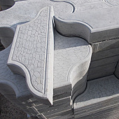 Плитка тротуарная Рокко серая 290х190х35мм (24шт/м2) Плитка тротуарная Рокко серая 290х190х35мм (24шт/м2)