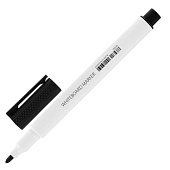  Маркер стираемый черный для белой доски Brauberg Line, 3 мм, с клипом, 152118 